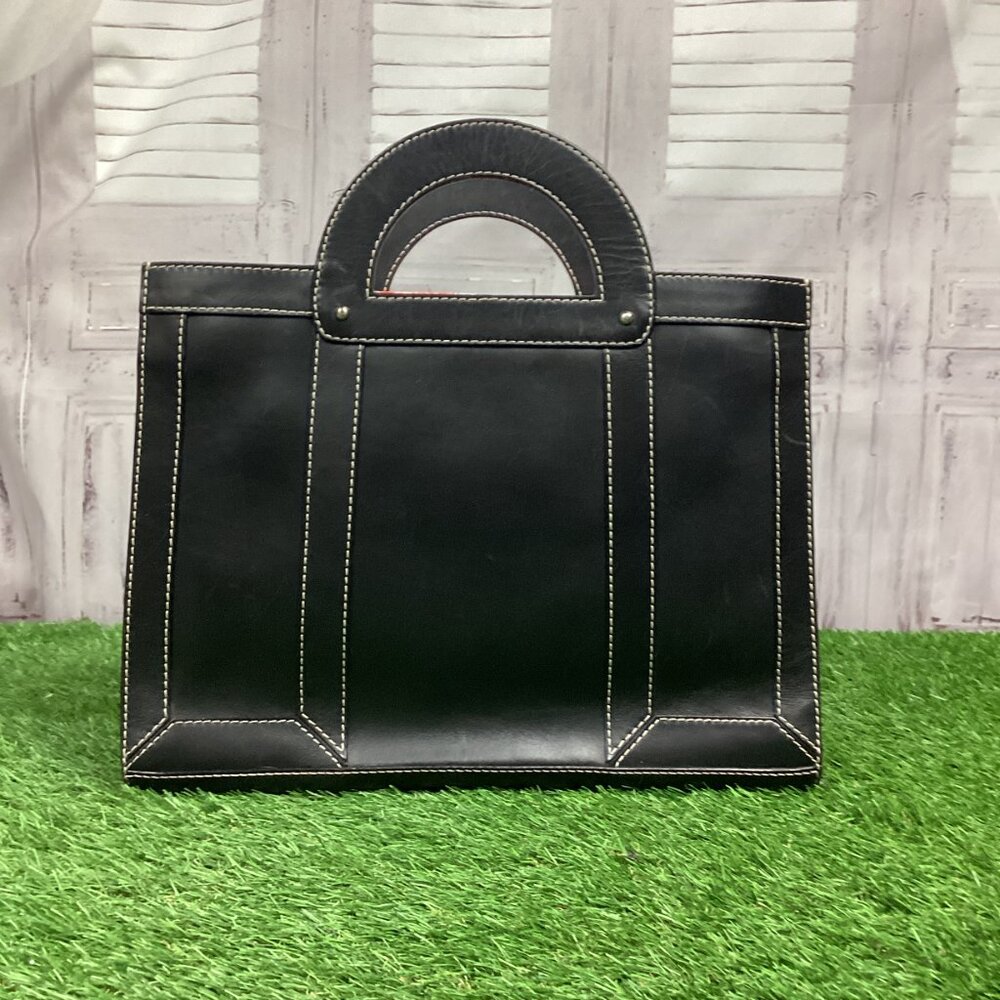 Vintage Marc Jacobs Handbag Briefcase Black Leather - Picture 16 of 16